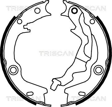 TRISCAN Bremžu loku kompl., Stāvbremze 8100 43023