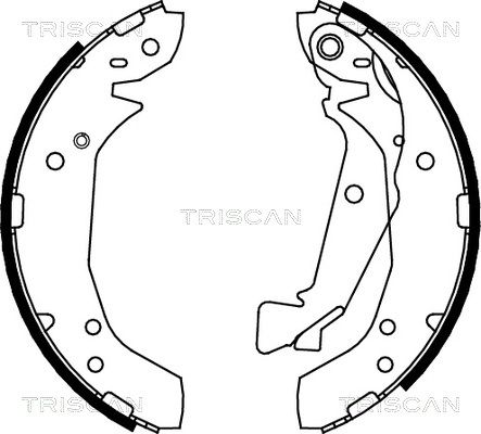 TRISCAN Bremžu loku komplekts 8100 43025