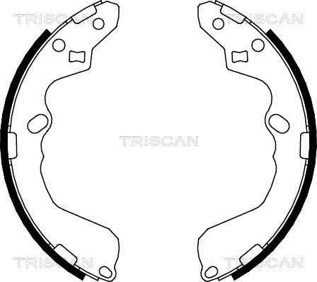 TRISCAN Комплект тормозных колодок 8100 50002