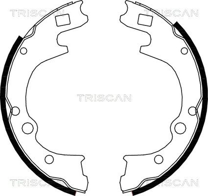TRISCAN Комплект тормозных колодок 8100 50604