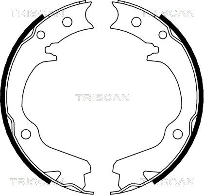 TRISCAN Комплект тормозных колодок 8100 68001