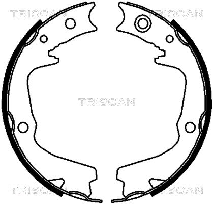TRISCAN Bremžu loku komplekts 8100 68002
