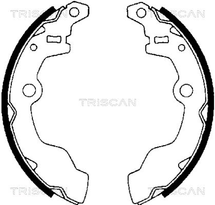 TRISCAN Bremžu loku komplekts 8100 69002