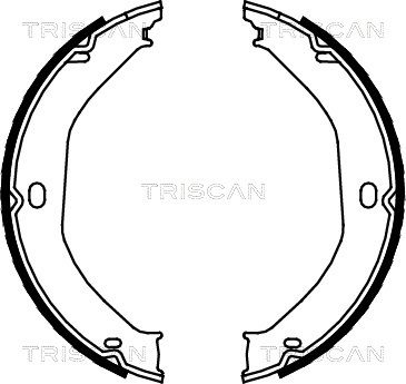 TRISCAN Bremžu loku kompl., Stāvbremze 8100 80008