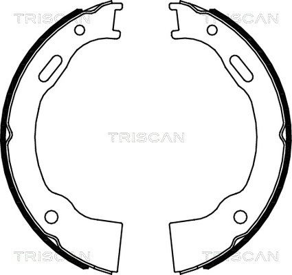 TRISCAN Bremžu loku kompl., Stāvbremze 8100 80014