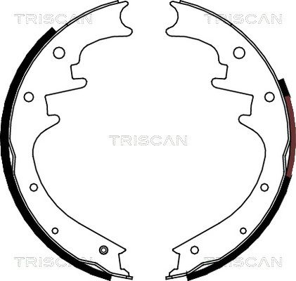 TRISCAN Bremžu loku komplekts 8100 80018