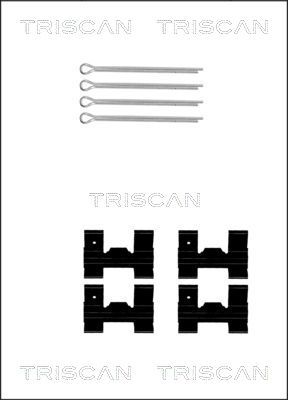 TRISCAN Комплектующие, колодки дискового тормоза 8105 101329