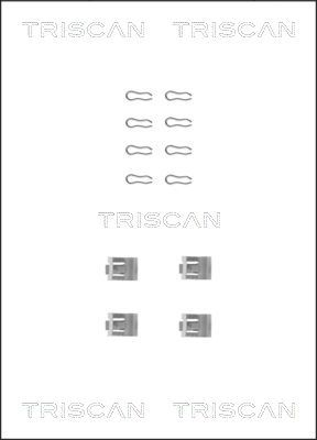 TRISCAN Piederumu komplekts, Disku bremžu uzlikas 8105 101507