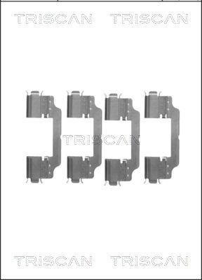 TRISCAN Комплектующие, колодки дискового тормоза 8105 101647