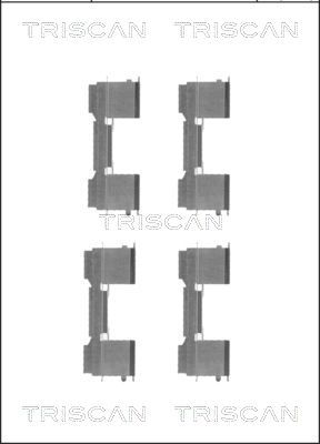 TRISCAN Комплектующие, колодки дискового тормоза 8105 101650