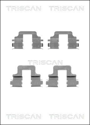 TRISCAN Комплектующие, колодки дискового тормоза 8105 101652