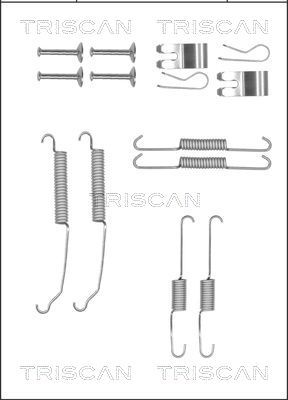 TRISCAN Piederumu komplekts, Bremžu loki 8105 102611