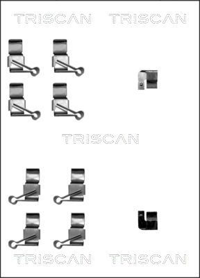 TRISCAN Комплектующие, колодки дискового тормоза 8105 131627