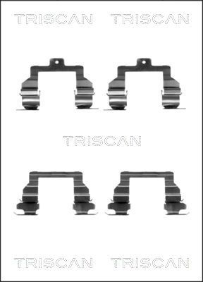 TRISCAN Piederumu komplekts, Disku bremžu uzlikas 8105 131632