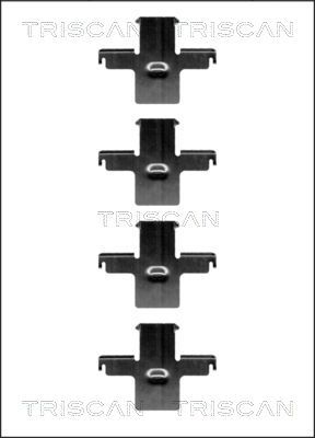 TRISCAN Комплектующие, колодки дискового тормоза 8105 141588