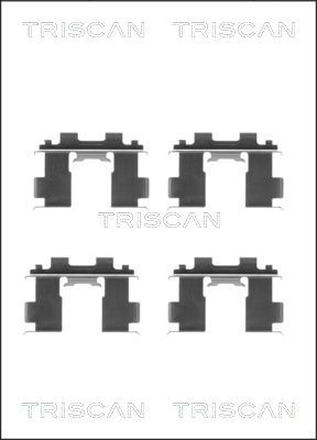 TRISCAN Комплектующие, колодки дискового тормоза 8105 141590