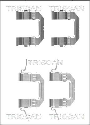 TRISCAN Комплектующие, колодки дискового тормоза 8105 141600