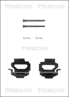 TRISCAN Piederumu komplekts, Disku bremžu uzlikas 8105 161574