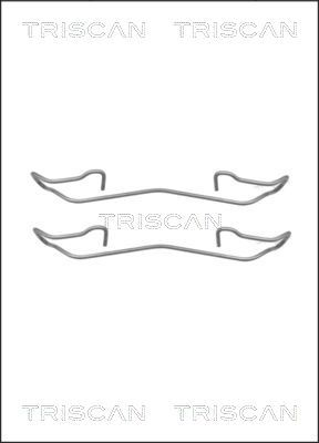 TRISCAN Комплектующие, колодки дискового тормоза 8105 161617