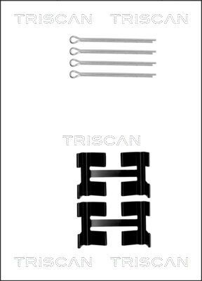 TRISCAN Комплектующие, колодки дискового тормоза 8105 171002