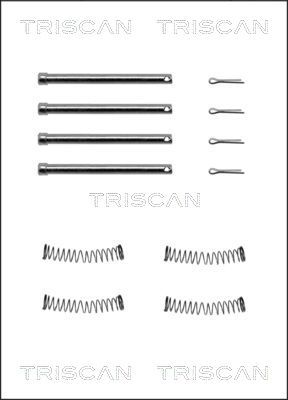 TRISCAN Piederumu komplekts, Disku bremžu uzlikas 8105 171004