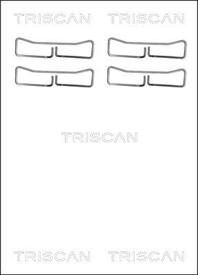 TRISCAN Piederumu komplekts, Disku bremžu uzlikas 8105 181005