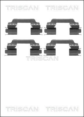 TRISCAN Комплектующие, колодки дискового тормоза 8105 231596
