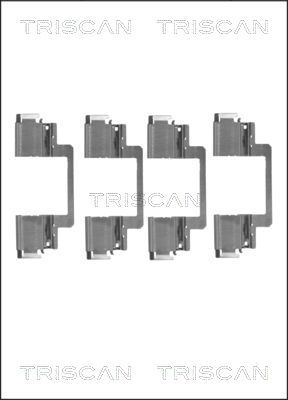 TRISCAN Комплектующие, колодки дискового тормоза 8105 231608