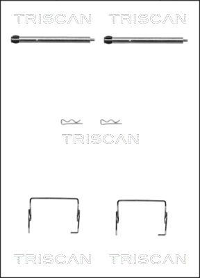 TRISCAN Piederumu komplekts, Disku bremžu uzlikas 8105 251595