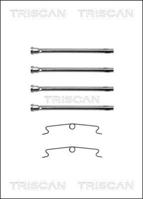 TRISCAN Piederumu komplekts, Disku bremžu uzlikas 8105 381615