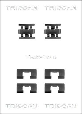TRISCAN Piederumu komplekts, Disku bremžu uzlikas 8105 401606