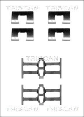 TRISCAN Комплектующие, колодки дискового тормоза 8105 401614