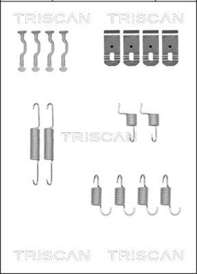 TRISCAN Piederumu komplekts, Stāvbremzes mehānisma bremžu  8105 402540