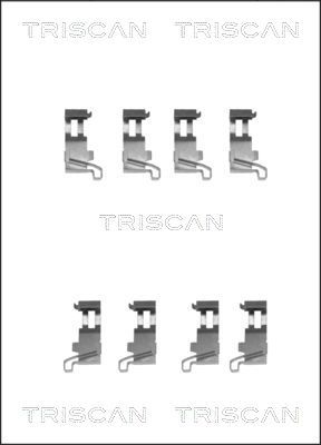 TRISCAN Комплектующие, колодки дискового тормоза 8105 411608