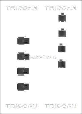 TRISCAN Комплектующие, колодки дискового тормоза 8105 421585