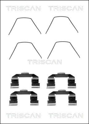 TRISCAN Комплектующие, колодки дискового тормоза 8105 501585