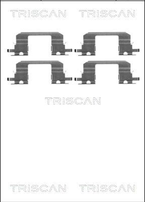 TRISCAN Комплектующие, колодки дискового тормоза 8105 681532