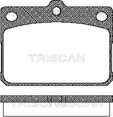 TRISCAN Комплект тормозных колодок, дисковый тормоз 8110 10009