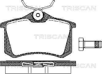 TRISCAN Bremžu uzliku kompl., Disku bremzes 8110 10864