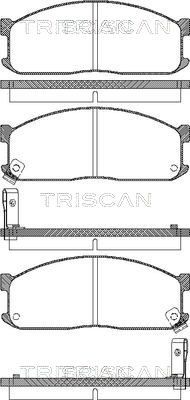 TRISCAN Комплект тормозных колодок, дисковый тормоз 8110 10873