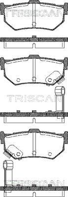 TRISCAN Комплект тормозных колодок, дисковый тормоз 8110 10998