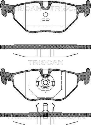 TRISCAN Комплект тормозных колодок, дисковый тормоз 8110 11899