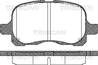TRISCAN Комплект тормозных колодок, дисковый тормоз 8110 13020