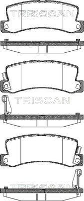 TRISCAN Комплект тормозных колодок, дисковый тормоз 8110 13040