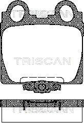TRISCAN Bremžu uzliku kompl., Disku bremzes 8110 13042