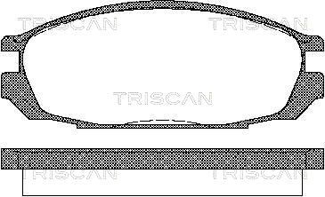 TRISCAN Комплект тормозных колодок, дисковый тормоз 8110 14010