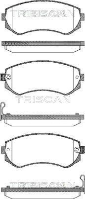 TRISCAN Комплект тормозных колодок, дисковый тормоз 8110 14014