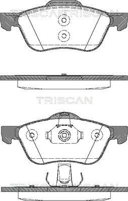 TRISCAN Комплект тормозных колодок, дисковый тормоз 8110 14019