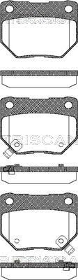 TRISCAN Комплект тормозных колодок, дисковый тормоз 8110 14028