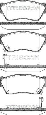 TRISCAN Комплект тормозных колодок, дисковый тормоз 8110 14029